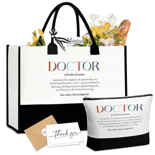 BQXS Doctor Tote and Makeup Bag Set