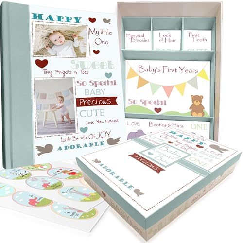 Baby Memory Book with Keepsake Box