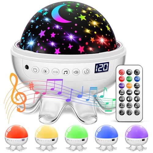 Baby Sound Machine Night Light Projector