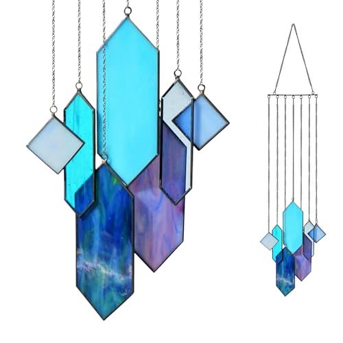 Blue Stained Glass Suncatcher