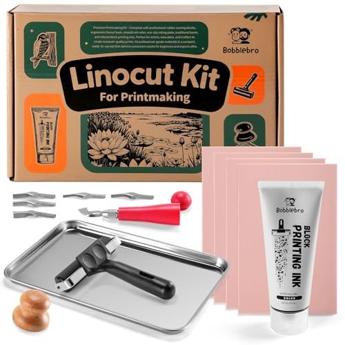 Bobblebro Linocut Printmaking Kit