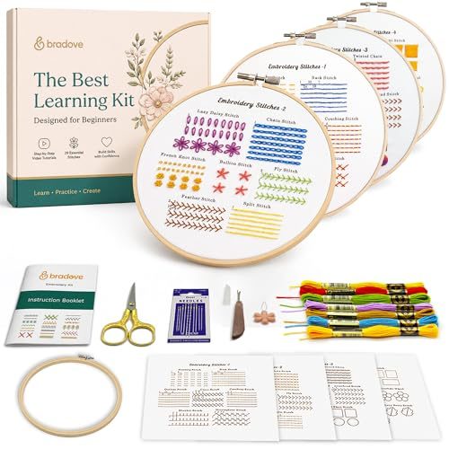 Bradove Classic Embroidery Learning Kit