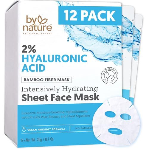 By Nature Hyaluronic Acid Sheet Masks