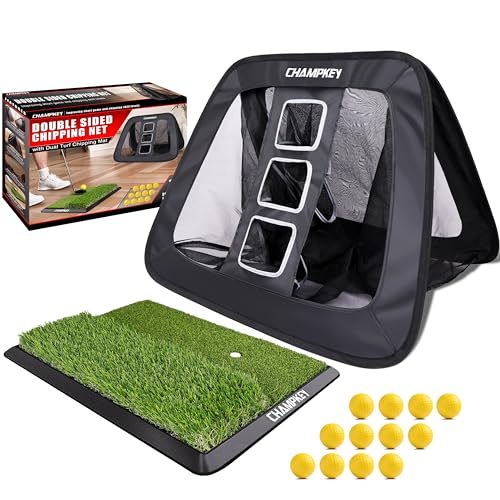 CHAMPKEY Double-Sided Golf Chipping Net