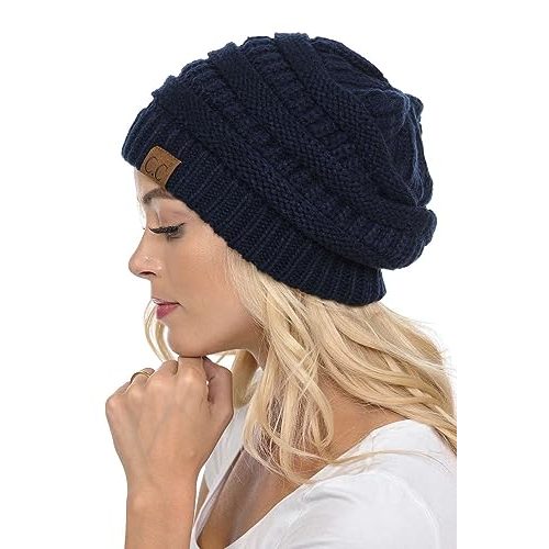 C.C Trendy Cable Knit Beanie