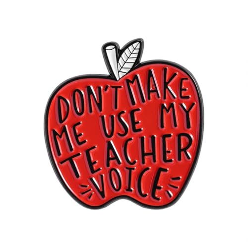 Caretoon Teacher Voice Enamel Pin
