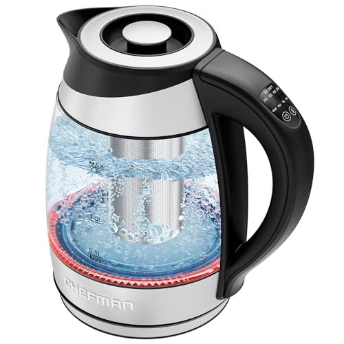 Chefman Electric Glass Tea Kettle