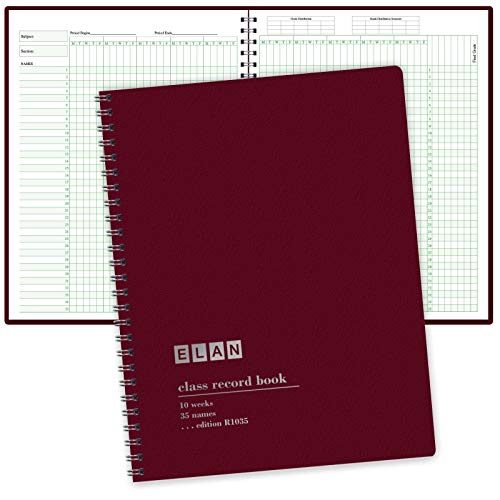 Class Record Book for 9-10 Weeks. 35 Names. Larger