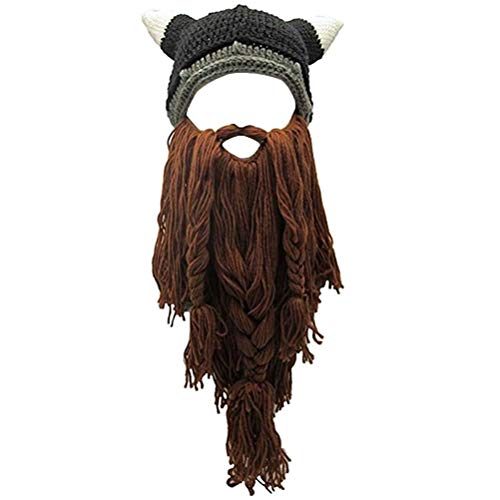 Creative Barbarian Knit Beard Beanie
