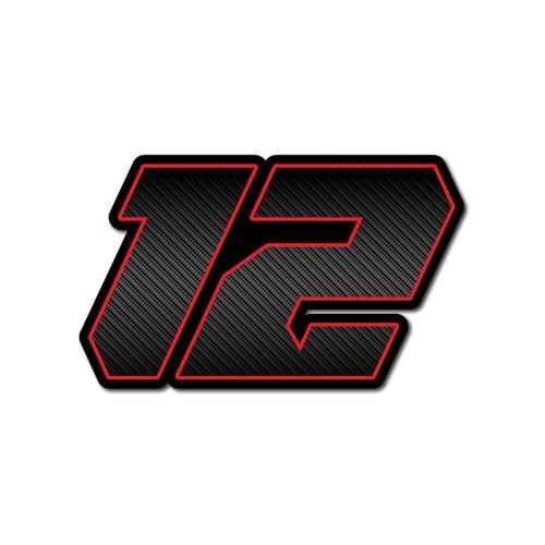 KETABAO Personalized Racing Number Stickers