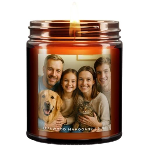 Custom Photo Personalized Soy Candle