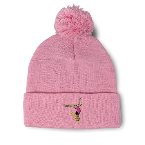 Custom Pom Pom Gymnastics Beanie