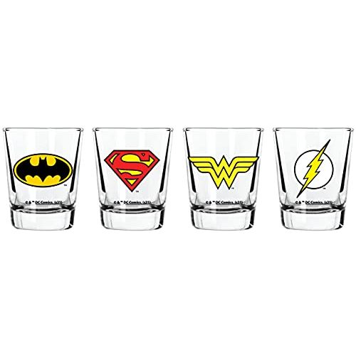 DC Comics Justice League Shot Glass Set