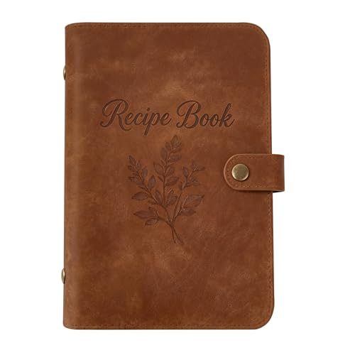 Dahey Leather Recipe Journal Notebook