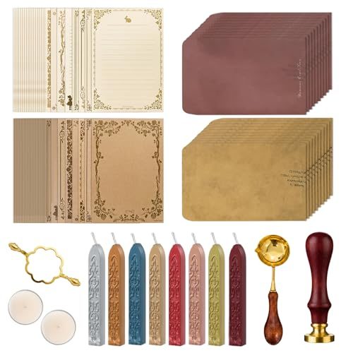 DaisuMonos Vintage Wax Seal Stamp Kit