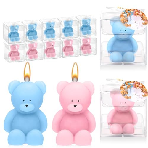 Dansib Bear Baby Shower Candle Favors
