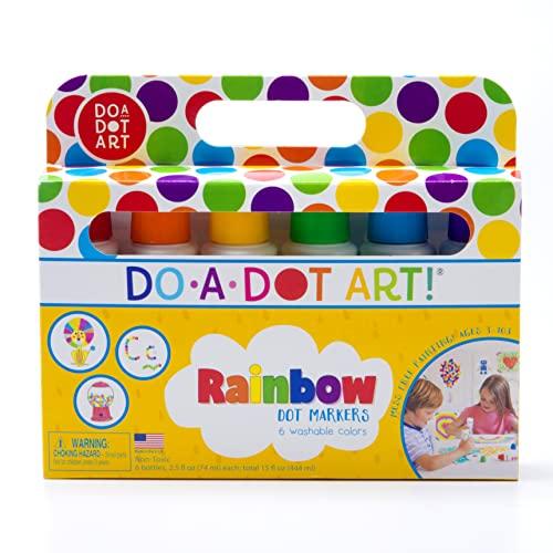 Do A Dot Art! 6-Pack Rainbow Washable Dot Markers for Kids