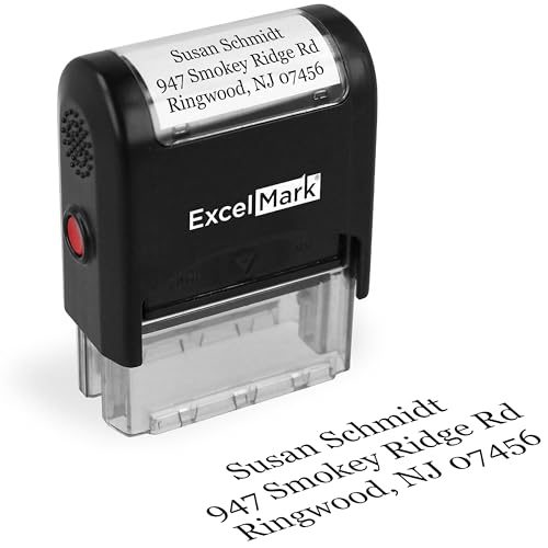 ExcelMark Custom Self-Inking Address Stamp