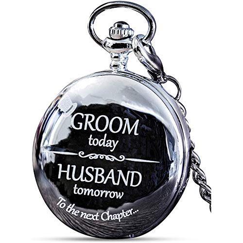 Frederick James Engraved Groom Pocket Watch