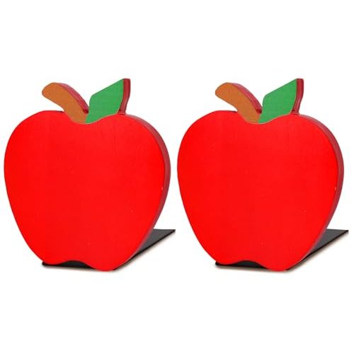 FYSUIMU Apple Wood Bookends