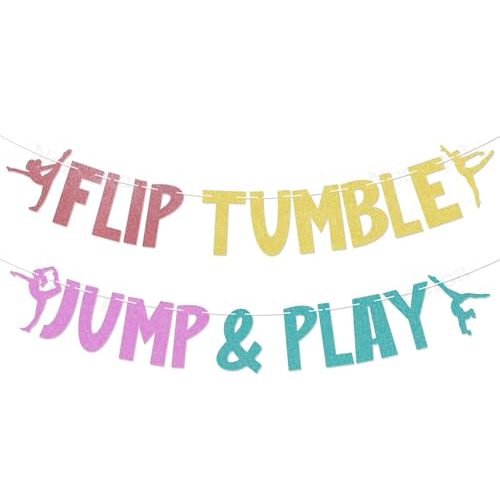 Flip Tumble Jump & Play Gymnastics Banner