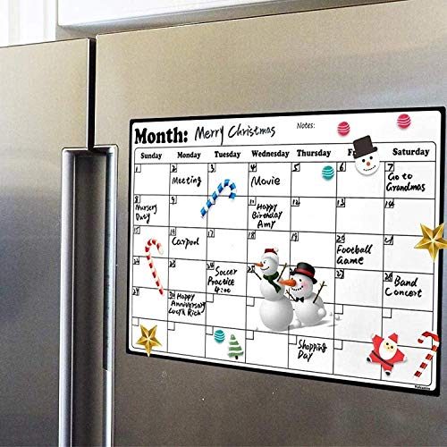Fridge Magnetic Dry Erase Calendar