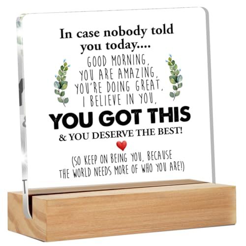 GTGIC Inspirational Acrylic Desk Sign