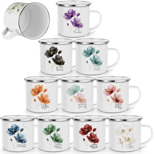 Gandeer Floral Enamel Teacher Mugs