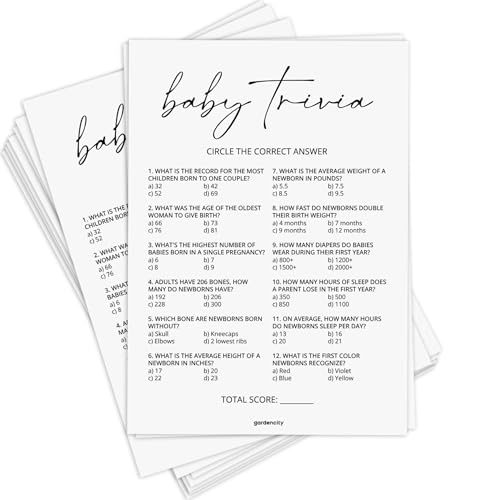 GardenCity Baby Trivia Game