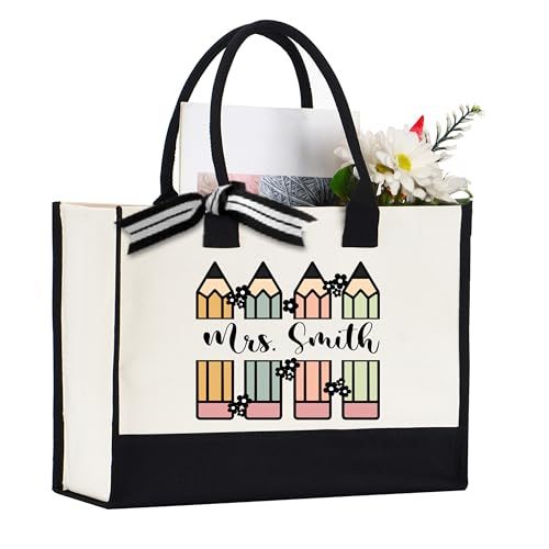 Generic Personalized Teacher Tote Bag