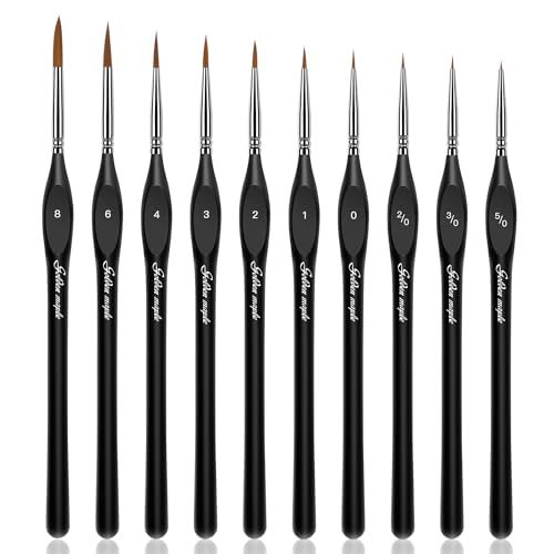 Golden Maple Detail Paint Brushes Set