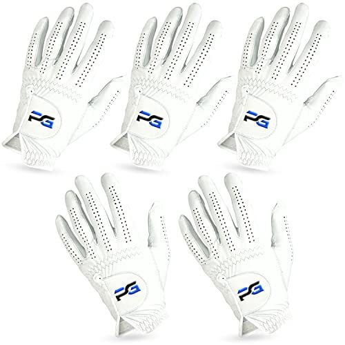 Cabretta Leather Golf Gloves 5-Pack