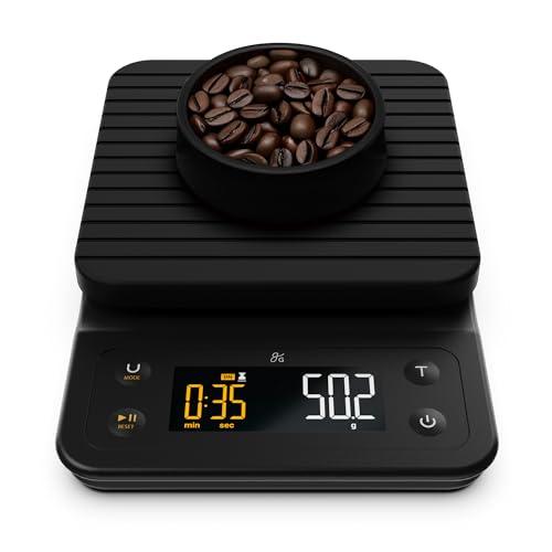 Greater Goods Digital Coffee Scale with Timer (Onyx Black)