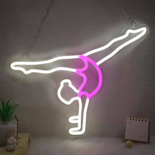 Gymnastics Neon Sign Wall Art