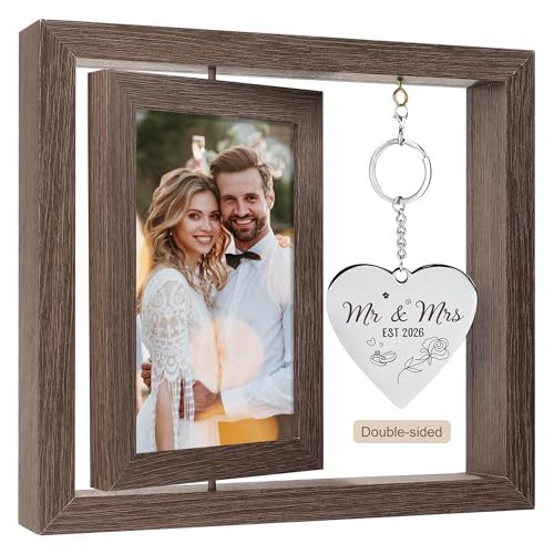 HELORAY Personalized Mr and Mrs Picture Frame