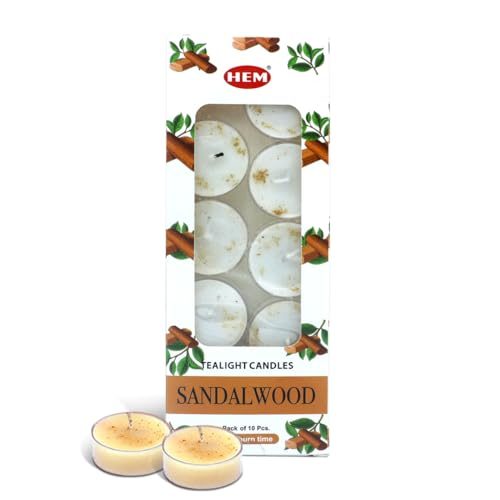 HEM Sandalwood Scented Tealight Candles