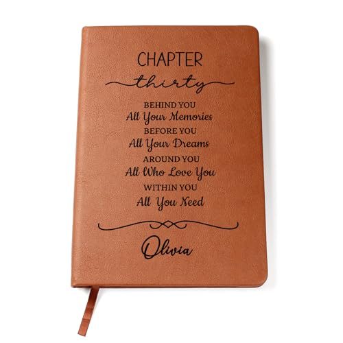 Hilis Jewelry Personalized 30th Birthday Journal