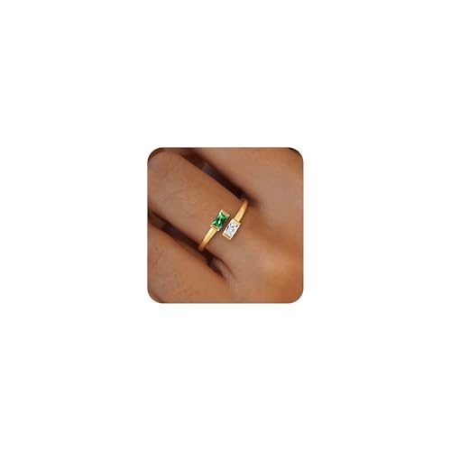 Honsny Gold Birthstone Ring