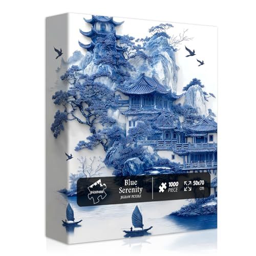Impossible Landscape Blue Jigsaw Puzzle