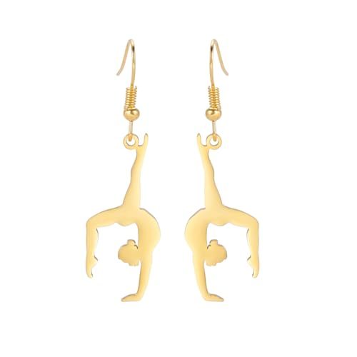 Inspirational Gymnastics Dangle Earrings
