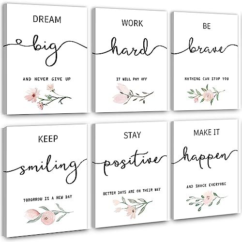 Inspirational Framed Canvas Wall Art Set