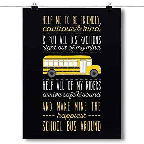 Inspired Posters School Bus Driver Prayer