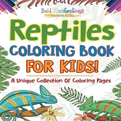 Kids' Reptiles Coloring Book: Unique Pages