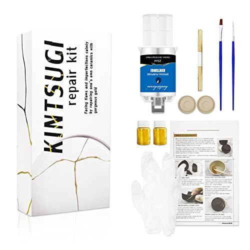 Kintsugi Repair Kit - Gold Powder Glue for Ceramics