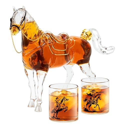 Kollea Horse Whiskey Decanter Set