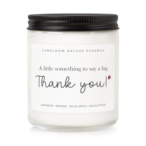 LUMELOOM Lavender Scented Soy Wax Candle