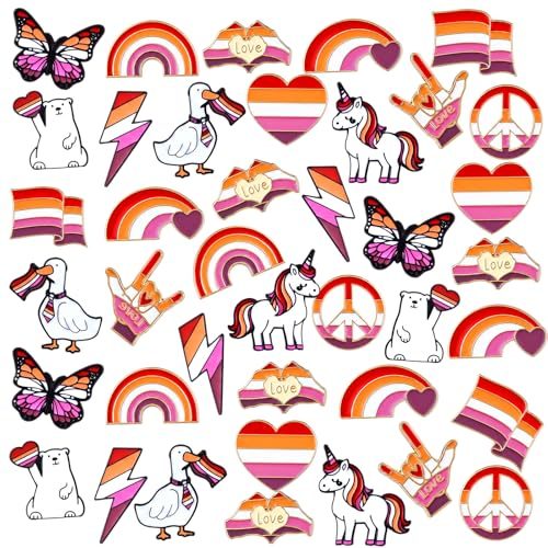 Landical Lesbian Pride Enamel Pins