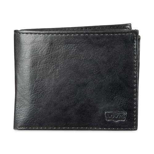 Levi's Men's Slimfold Wallet - Charcoal Black