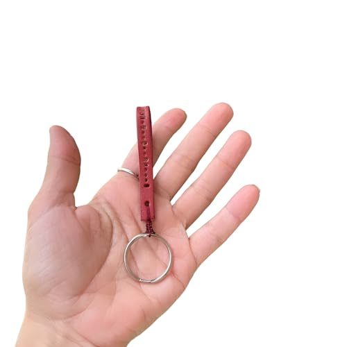 Live Gems Morse Code Leather Keychain