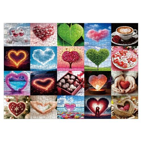 Love Heart Couples Jigsaw Puzzle